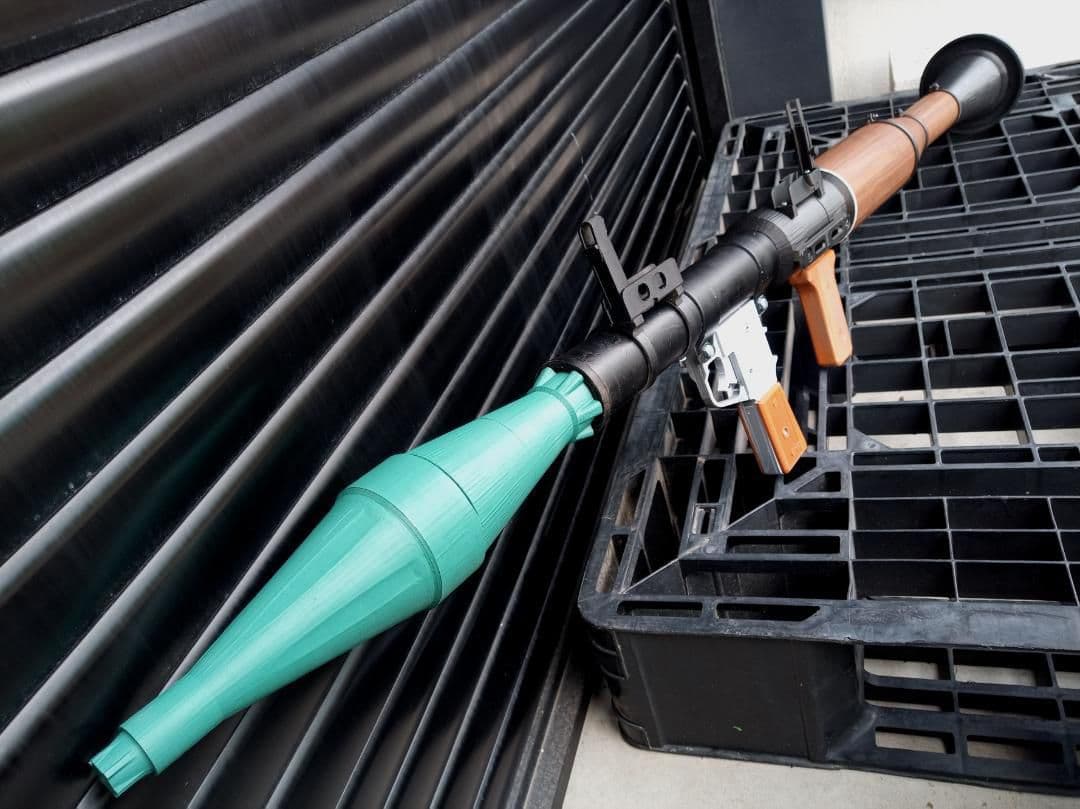 フルスクラッチ RPG-7 ロケットランチャー 3Dプリンター 成形 H