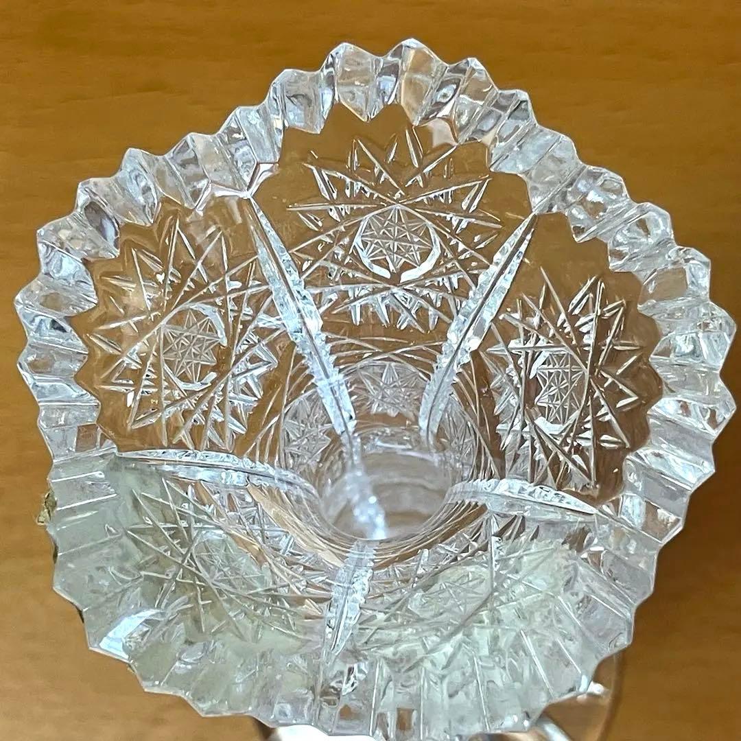 ボヘミアクリスタル 花瓶 一輪挿しpbo24% 500PKチェコ製