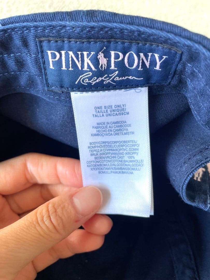 帽子 POLO RALPH LAUREN Pink Pony Baseball Cap