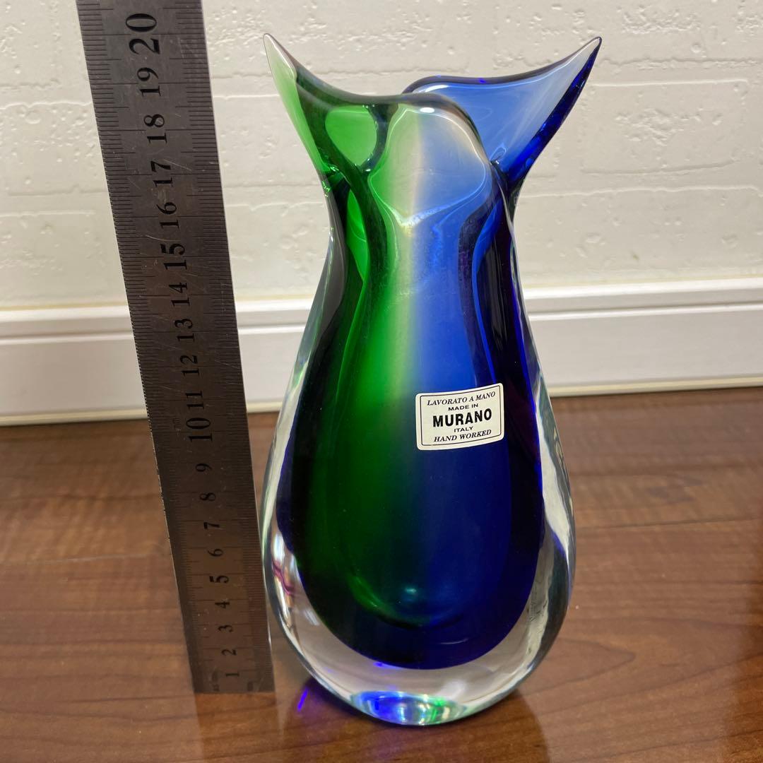 【箱付き】ムラノガラス murano ヴィンテージ 花瓶