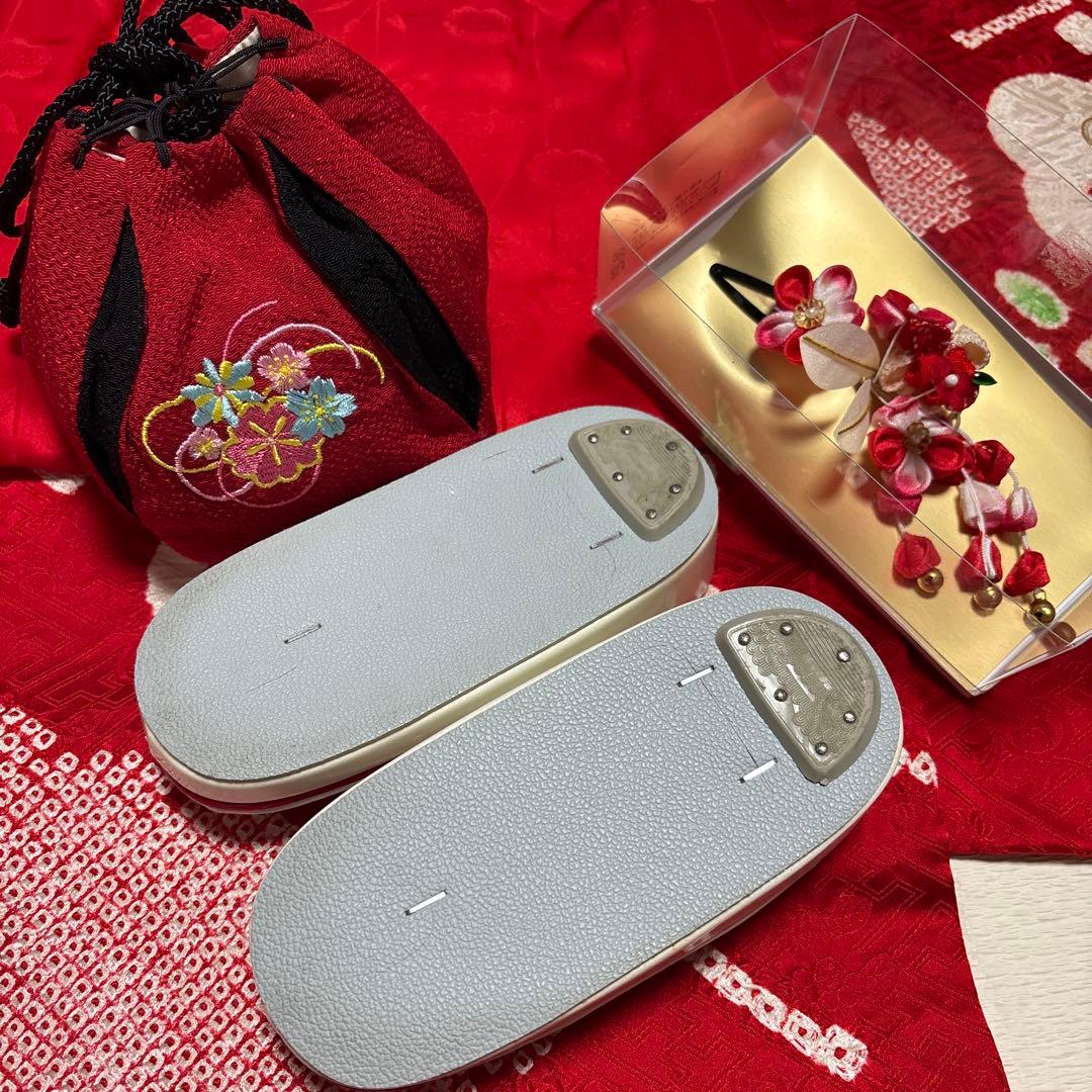 七五三　着物セット　着物　被布　３歳　絞り　友禅　フルセット