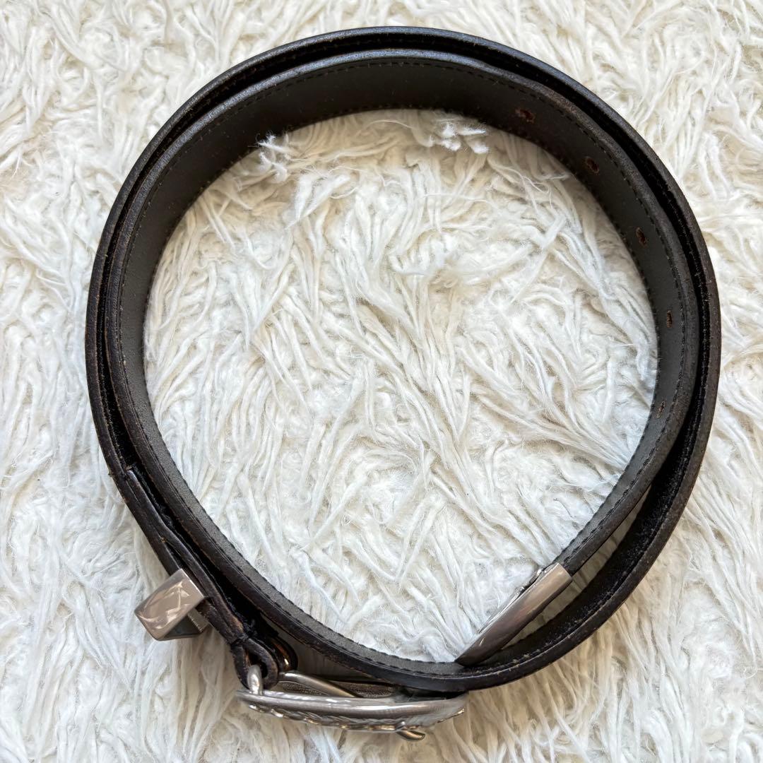 【希少】 Whitehouse cox ウエスタンベルト　B.2259 黒　銀