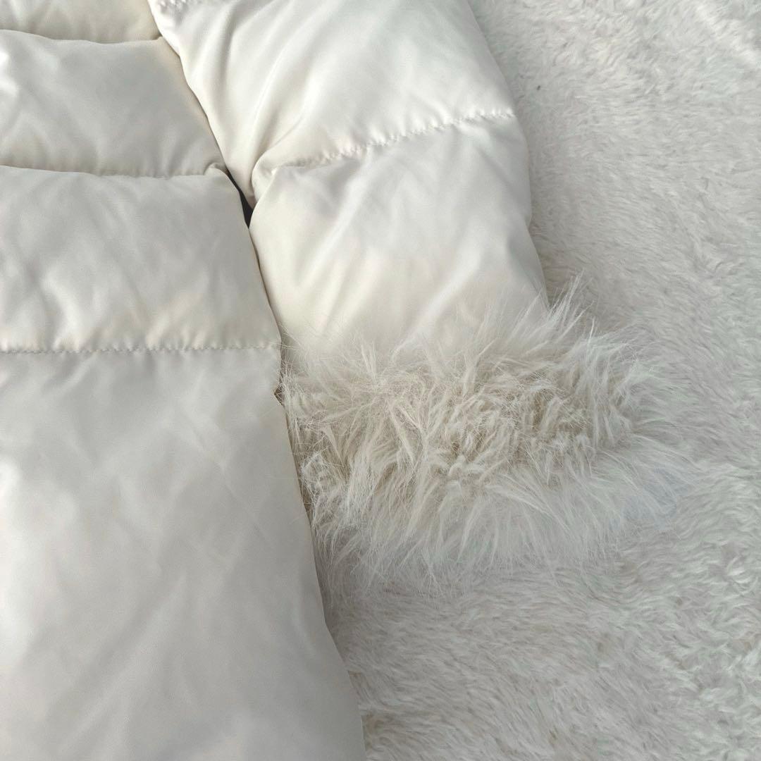 美品✨リゼクシー フード付ダウンコート ホワイト M ファー ベルト