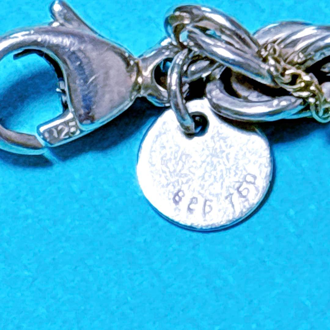 【美品】18.7cm ティファニー ツイスト コンビブレスレット 925/750