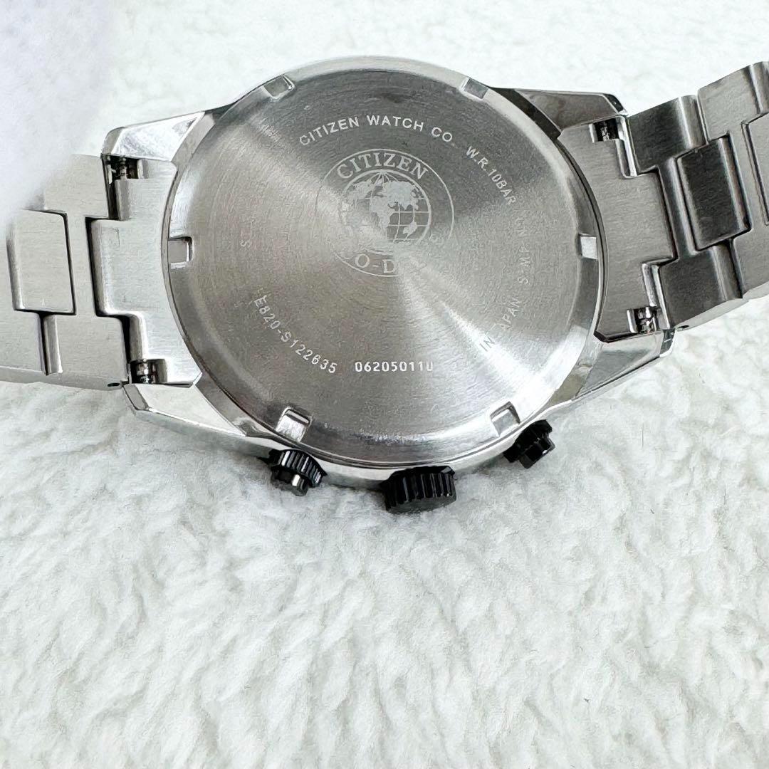 【極美品】シチズン　ラウンドクロノエコドライブ　BL5496-96L ブルー