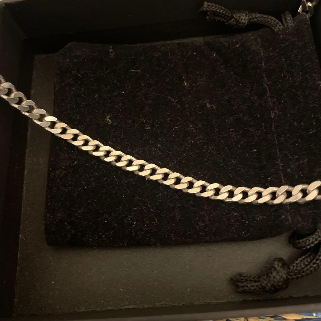 シルバー925ネックレス　50センチ　キューバンリンクチェーン