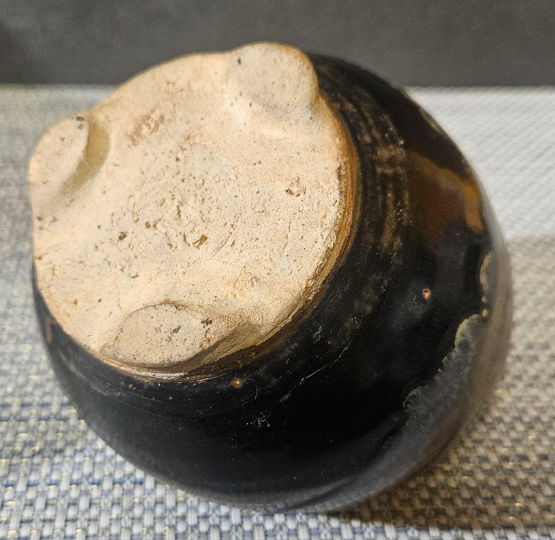 【名品❗】時代古作　中国古陶磁　南宋時代頃　吉州窯　玳玻天目　茶碗　香炉