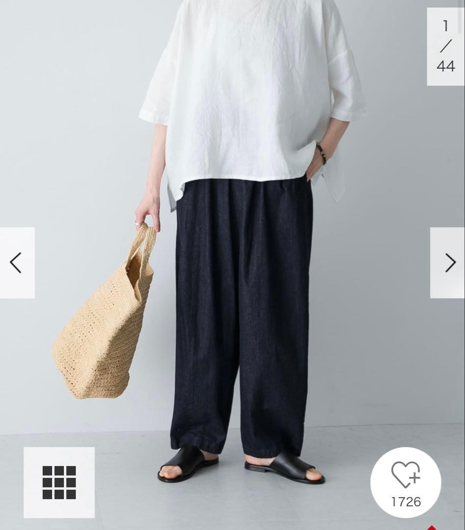 かぐれ　デニムボリュームパンツ