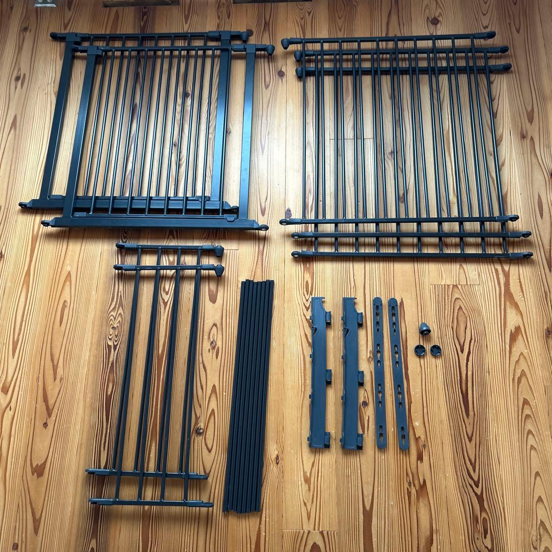 薪ストーブ　ベビーゲート　ベビーダン　ハースゲート　黒