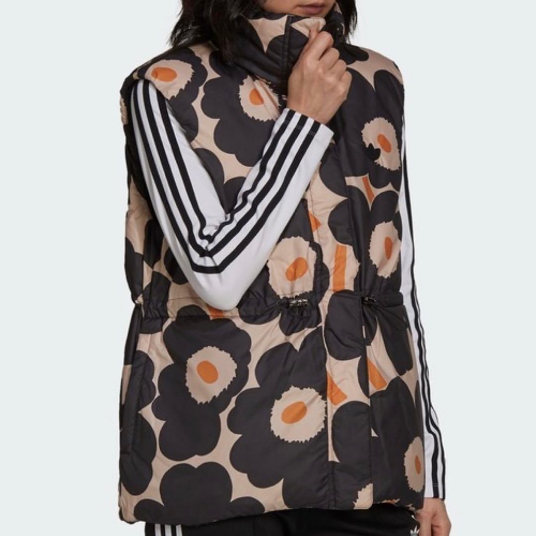 未使用級 アディダス×マリメッコ コラボ リバーシブル ジップダウンベスト XS