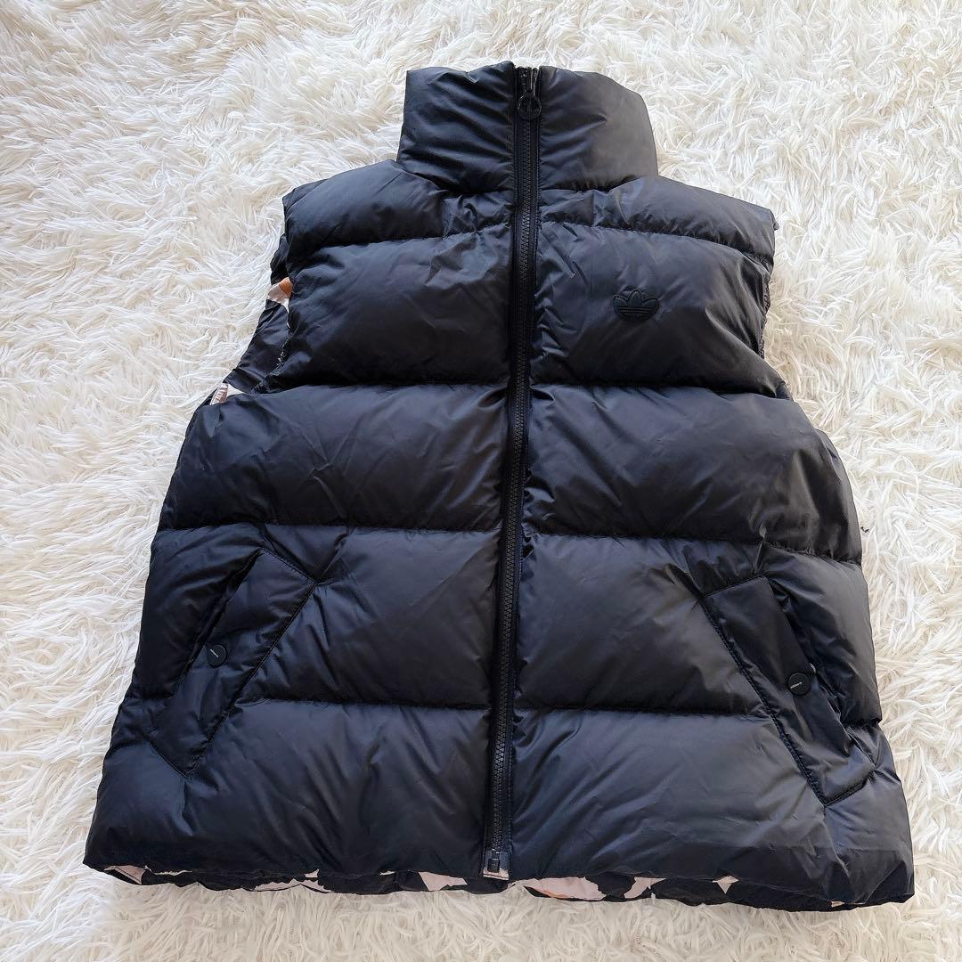 未使用級 アディダス×マリメッコ コラボ リバーシブル ジップダウンベスト XS