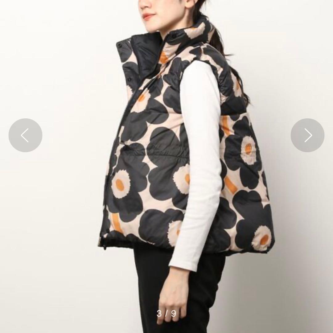 未使用級 アディダス×マリメッコ コラボ リバーシブル ジップダウンベスト XS