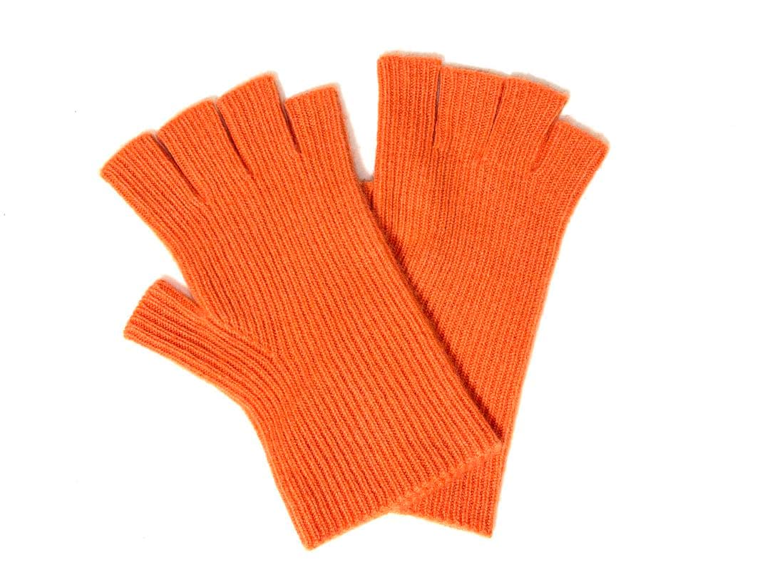 cash & barba オレンジ オープンフィンガーグローブ