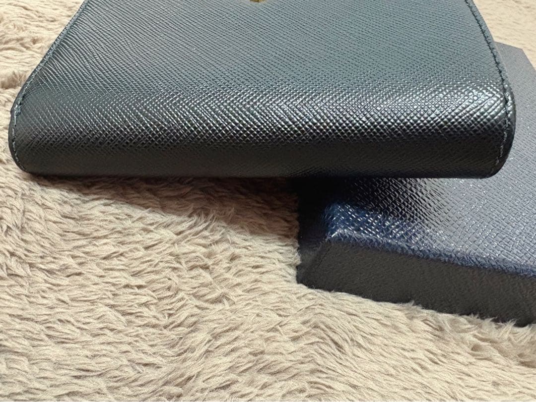 ココ⚫︎PRADA ミニ財布 サフィアーノレザー L字ファスナー