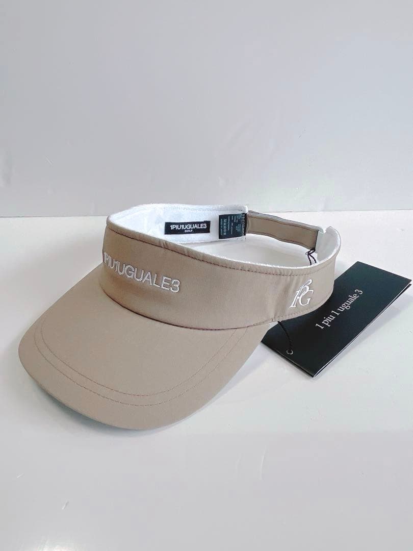 新品1PIUTUGUALE3 GOLF サンバイザー ゴルフウェア バイザー F
