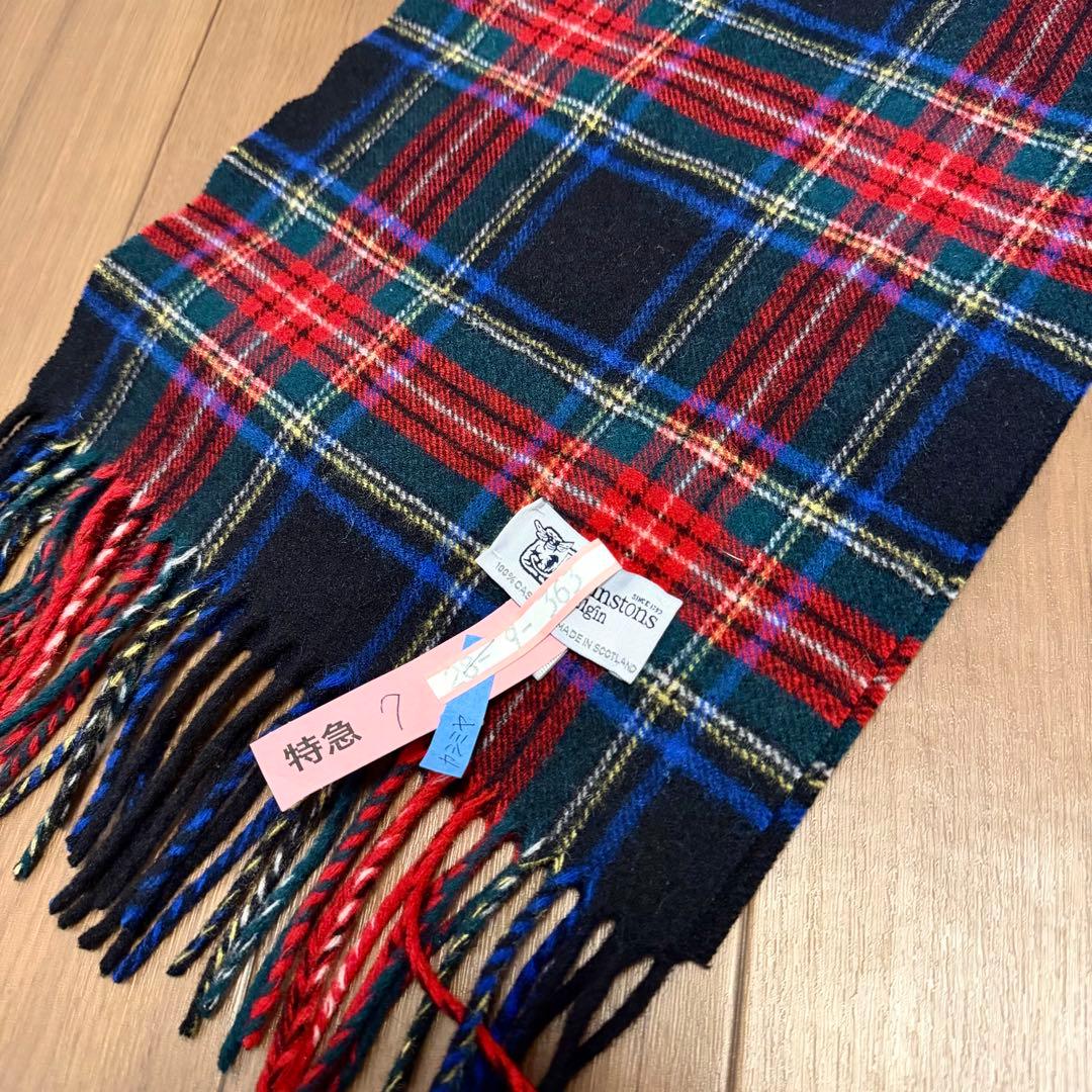 Johnstons of Elgin 100%カシミヤ マフラー ジョンストンズ