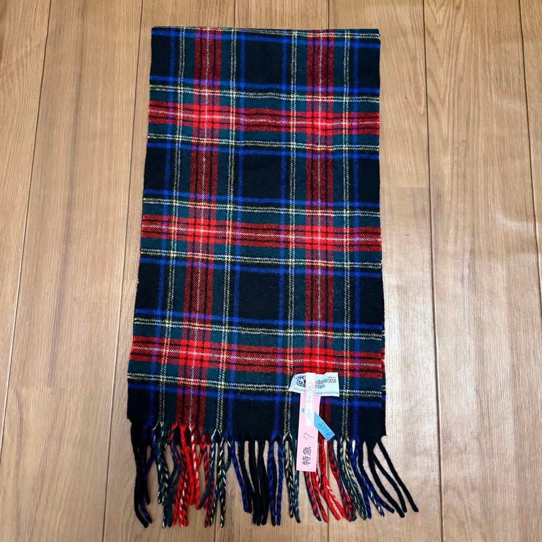 Johnstons of Elgin 100%カシミヤ マフラー ジョンストンズ