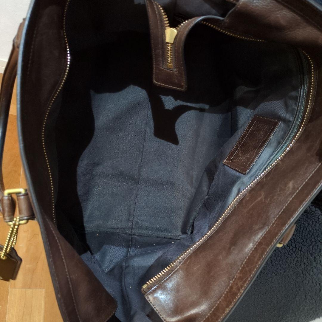 K*n様 COACH ブラウン レザートートバッグ