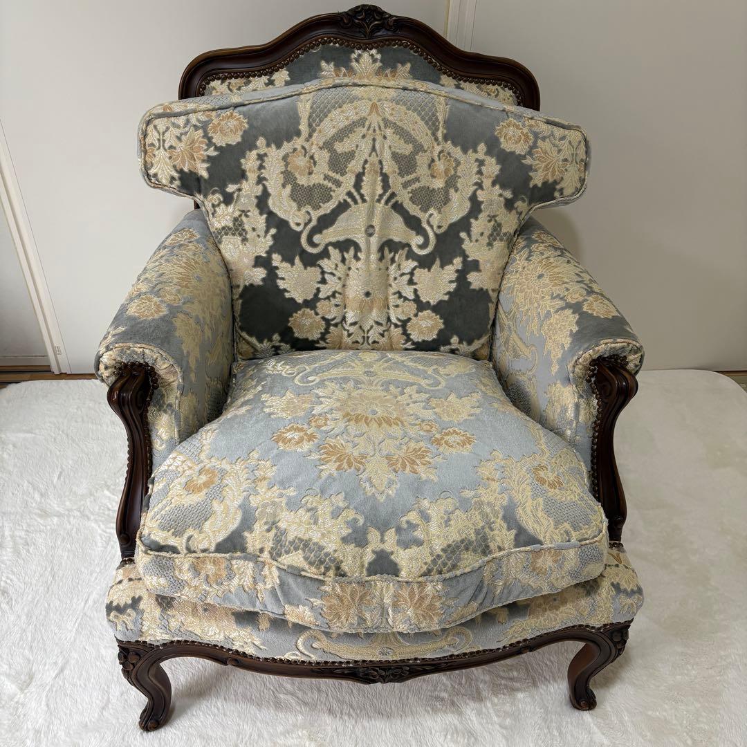 【高級家具】カリモク domani（ドマーニ） シングルソファ／Louis XV