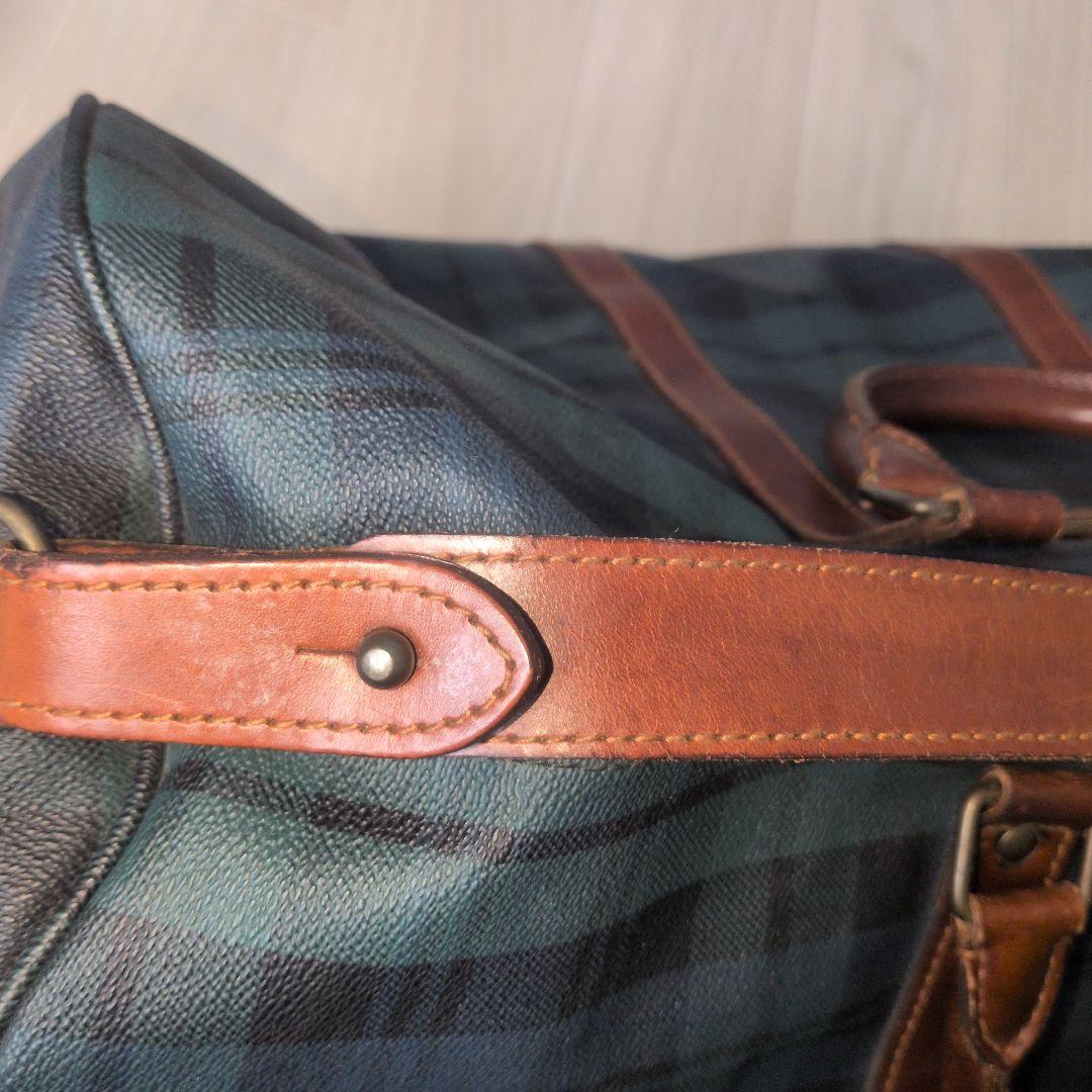 ラルフローレン ポロ チェック ボストンバッグ ショルダーバッグ