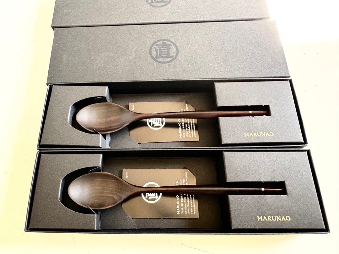 MARUNAO オペラ スプーン170 黒檀 2本セット