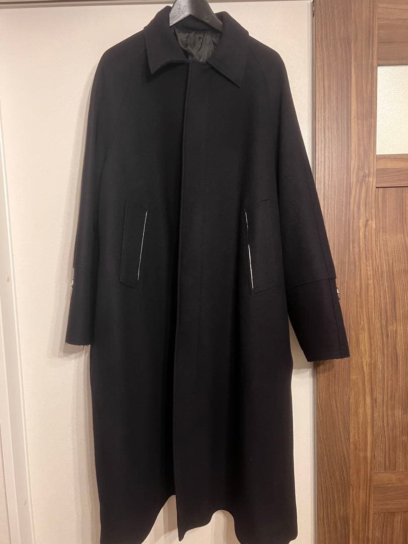 OUAT　-010- SUPER MELTON NAVY  COAT