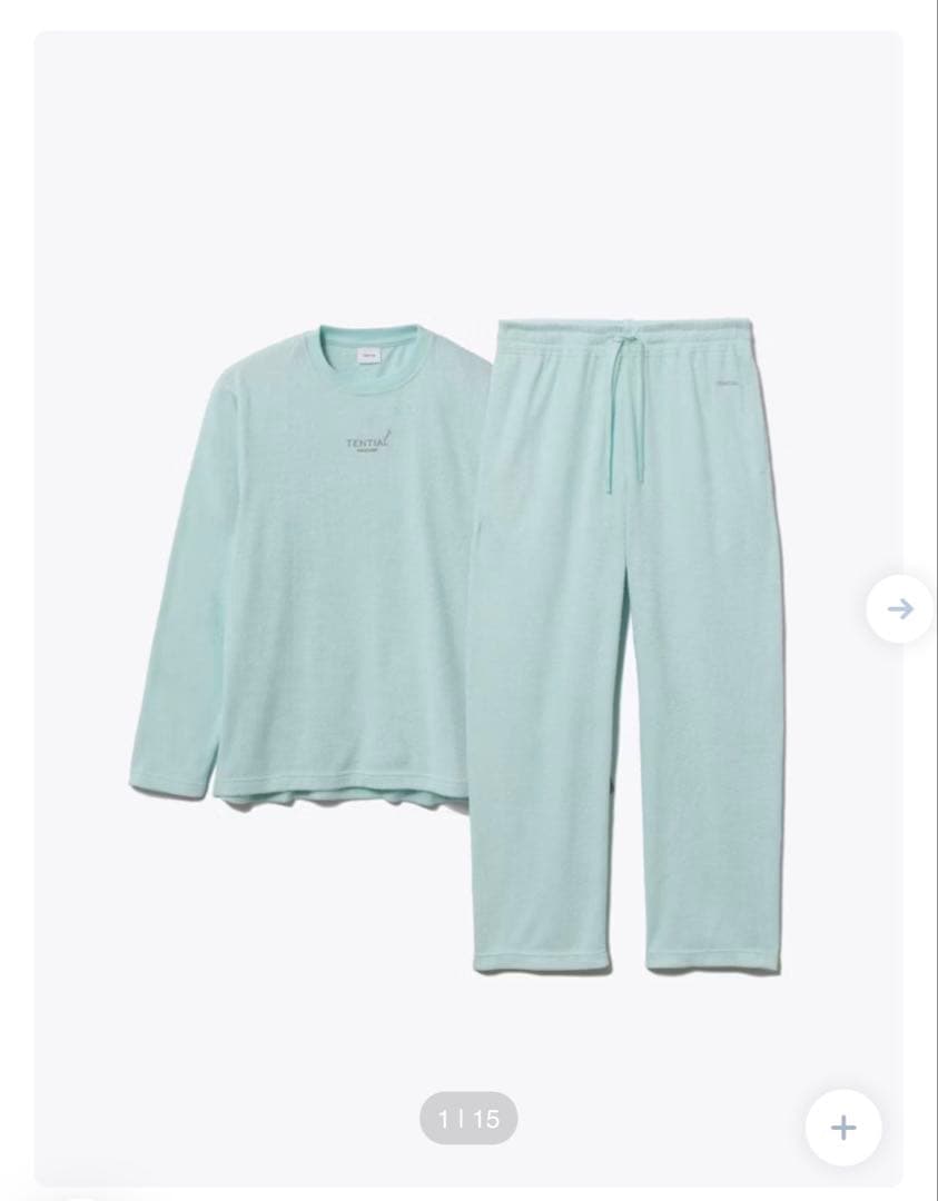 TENTIAL パジャマセット Sサイズ ミントグリーン