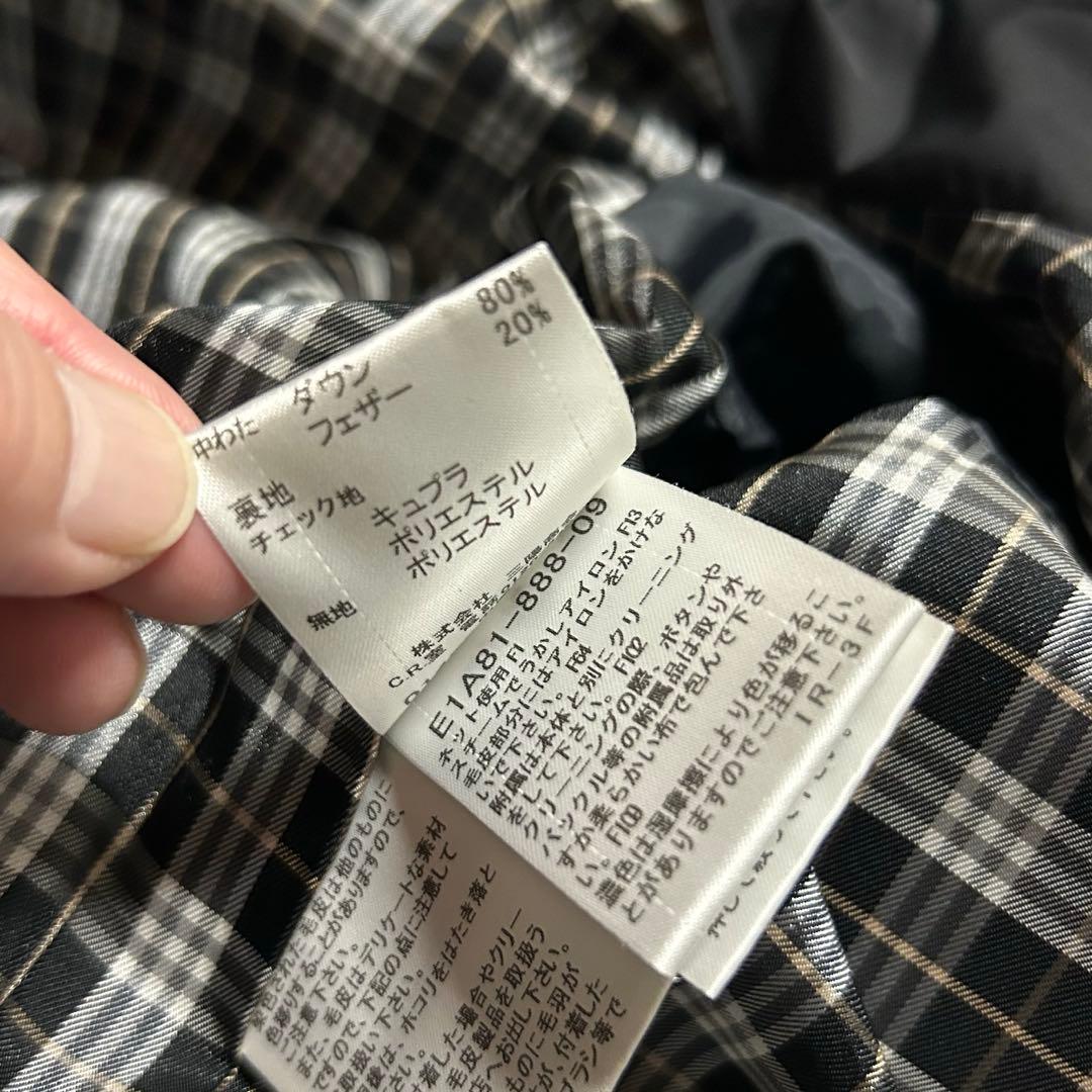 バーバリーブルーラベル ファー付きダウンジャケット 38