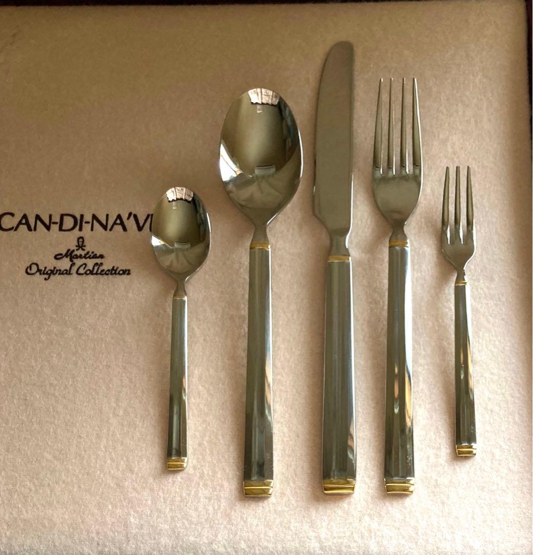 YJMさま専用　マーシャン スカンジナビア 金彩 ディナーカトラリーセット