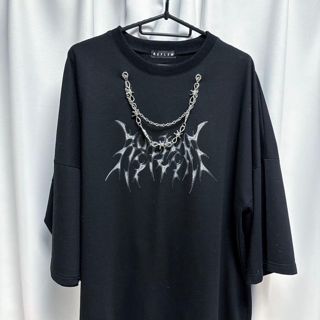 REFLEM　レフレム チェーン付きTシャツ