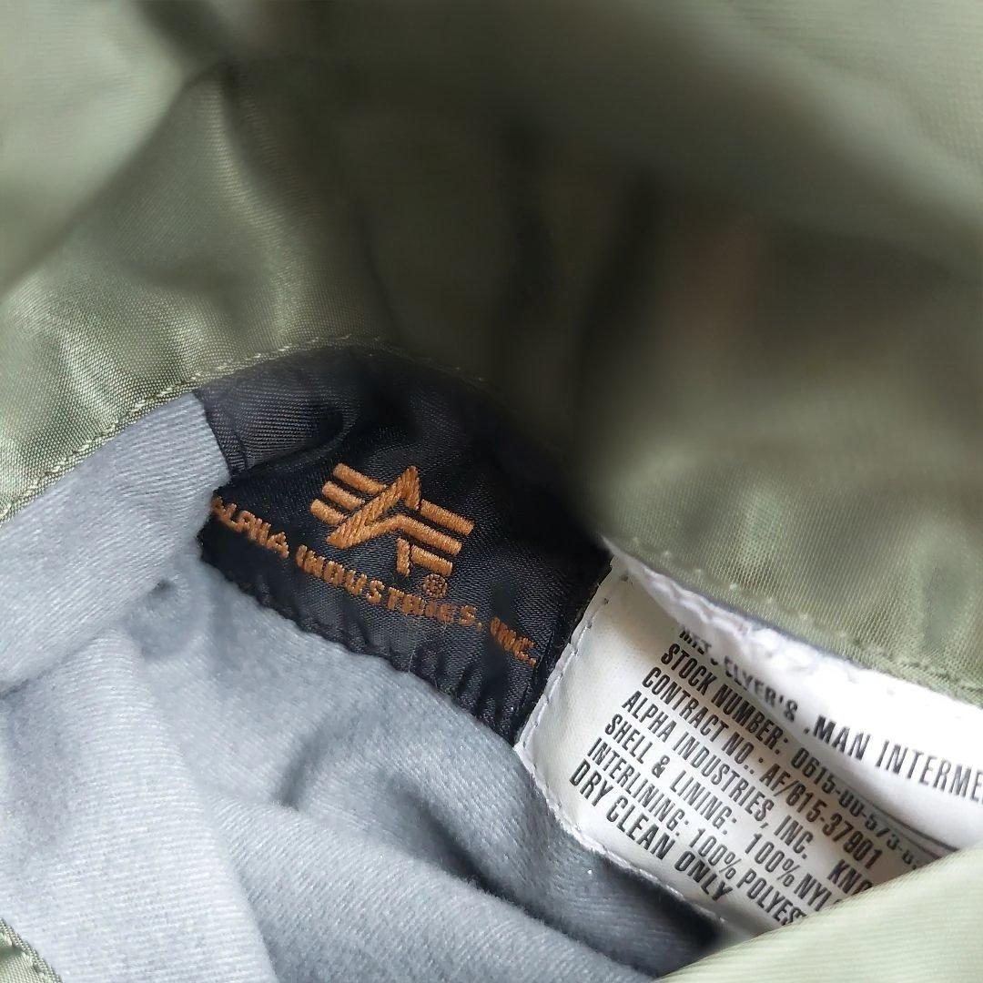 極美品 現行 ALPHA INDUSTRIES MA-1 フライトジャケット M