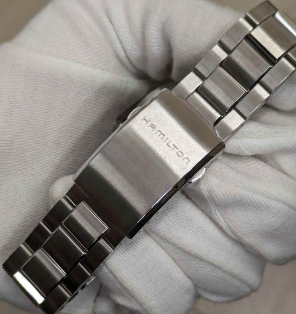 美品　ハミルトン H767140 カーキ アビエーション ワールドタイマークロノ