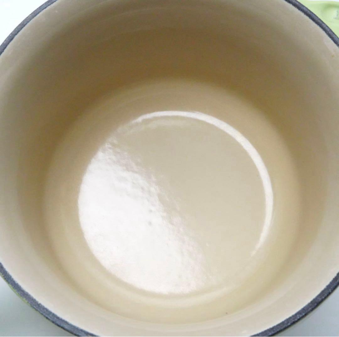 【美品】LE CREUSET　ソースパン　フルーツグリーン　16cm