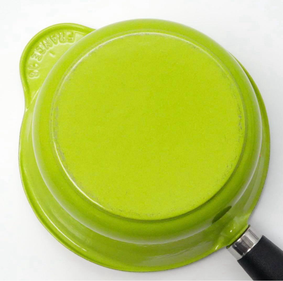 【美品】LE CREUSET　ソースパン　フルーツグリーン　16cm