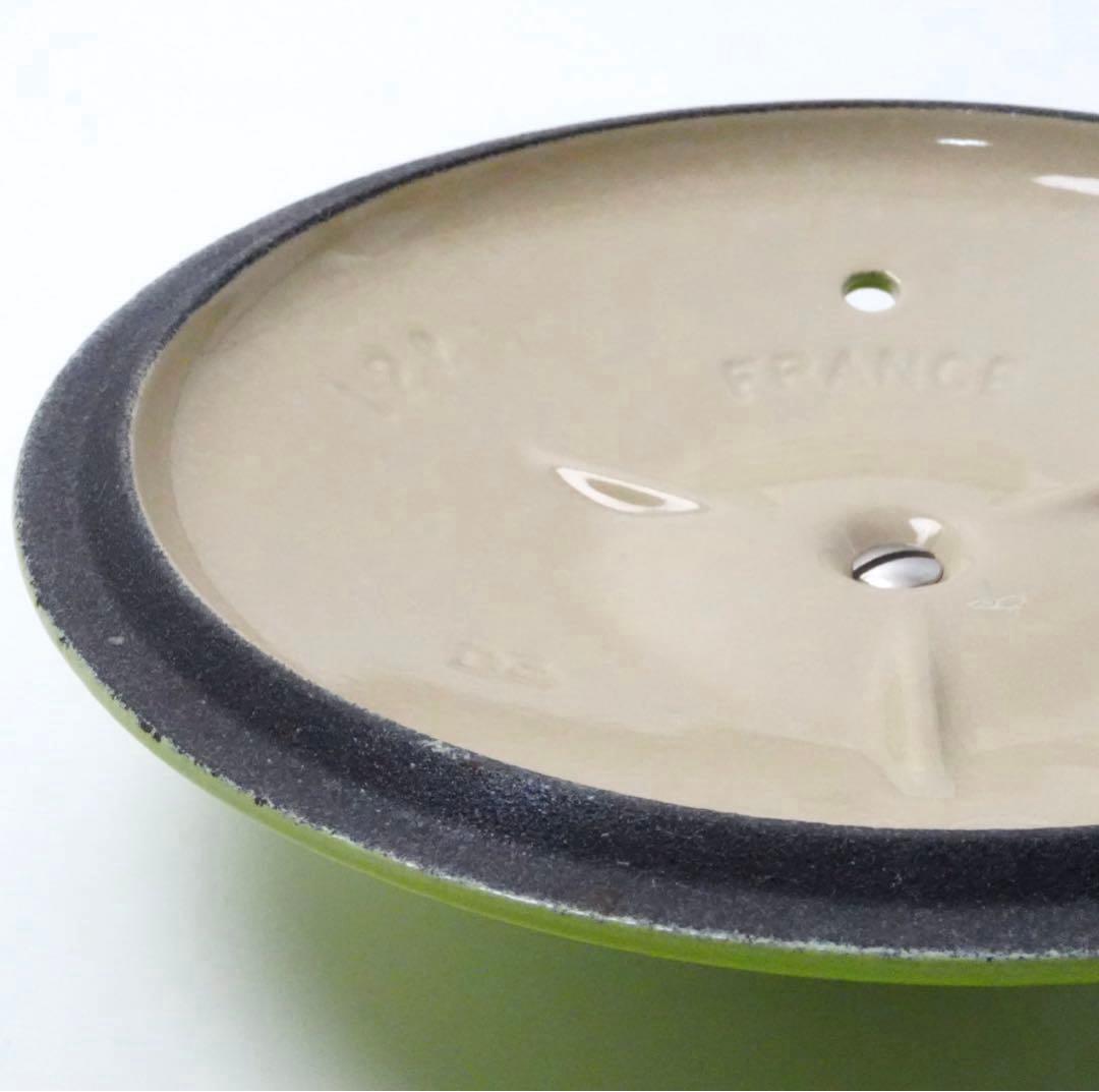 【美品】LE CREUSET　ソースパン　フルーツグリーン　16cm