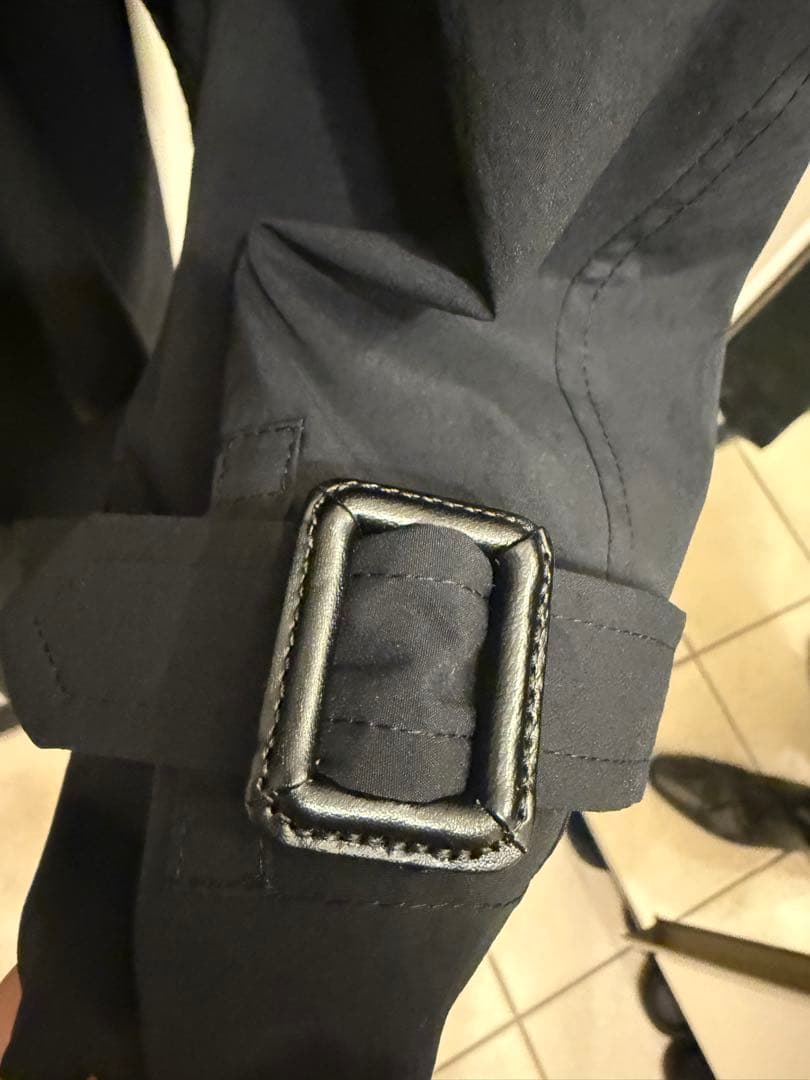 ES:S 撥水トレンチコート 黒　干場　サイズ0 着用数回