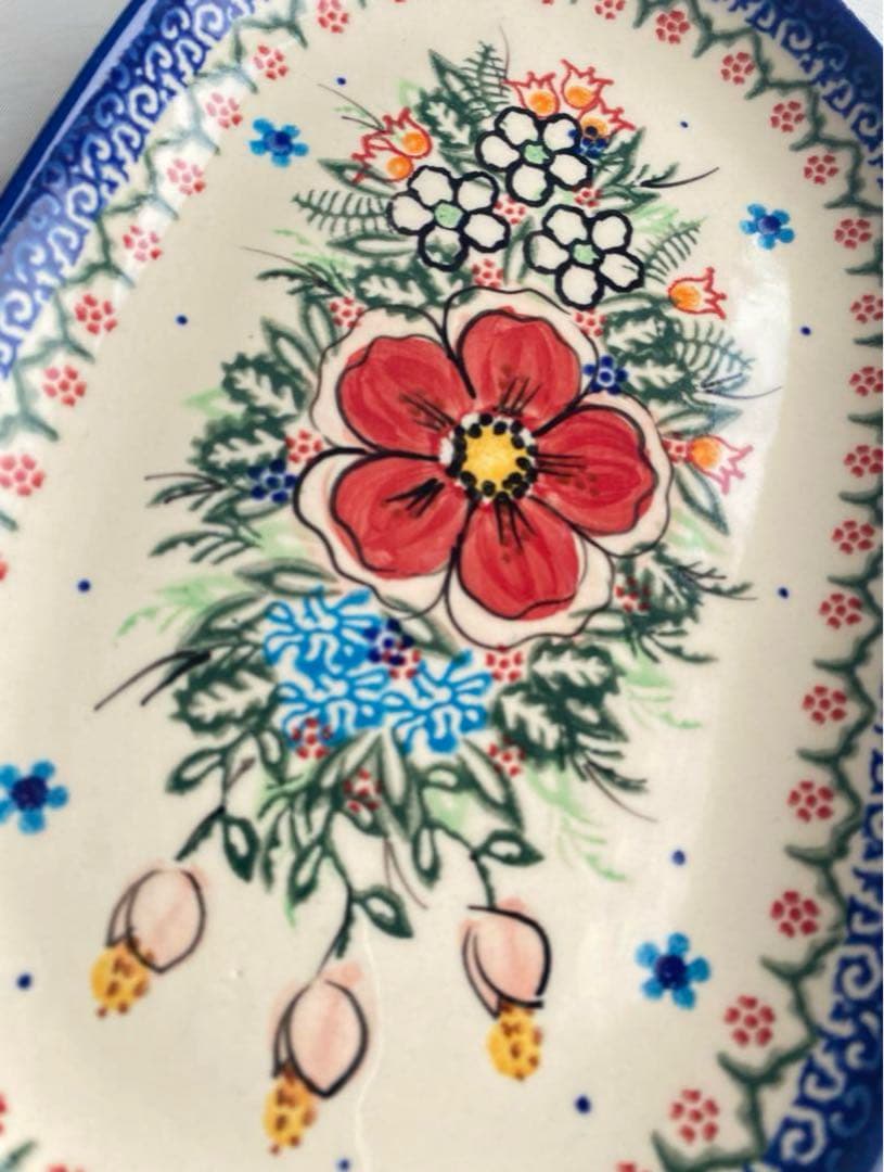 ポーリッシュポタリー ポーランド食器 大皿 オーバル皿 セット