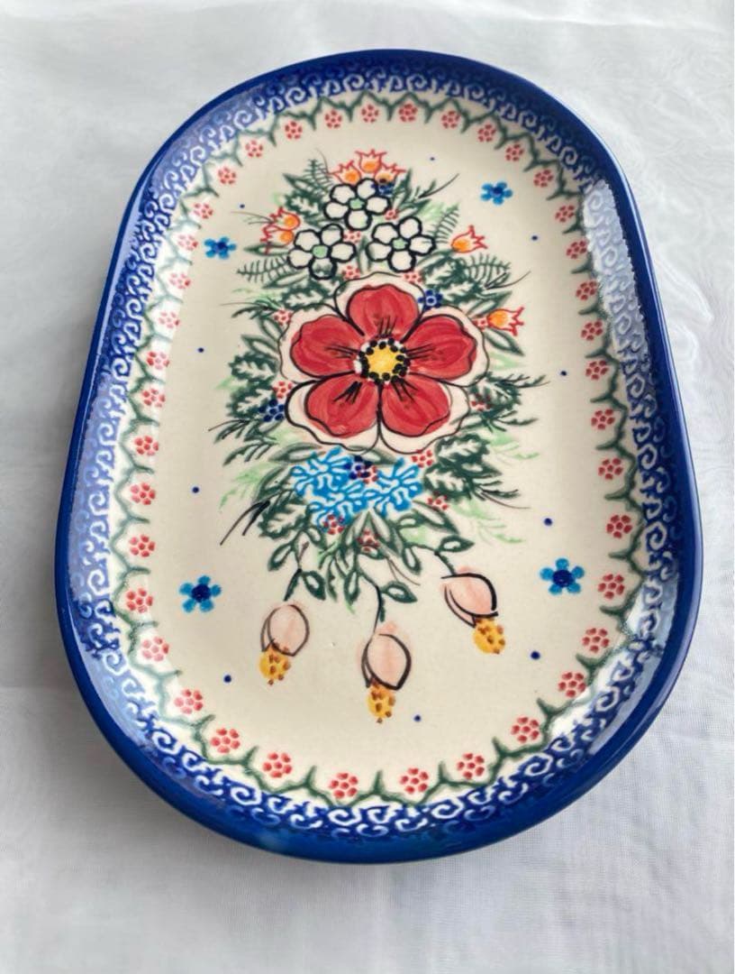 ポーリッシュポタリー ポーランド食器 大皿 オーバル皿 セット