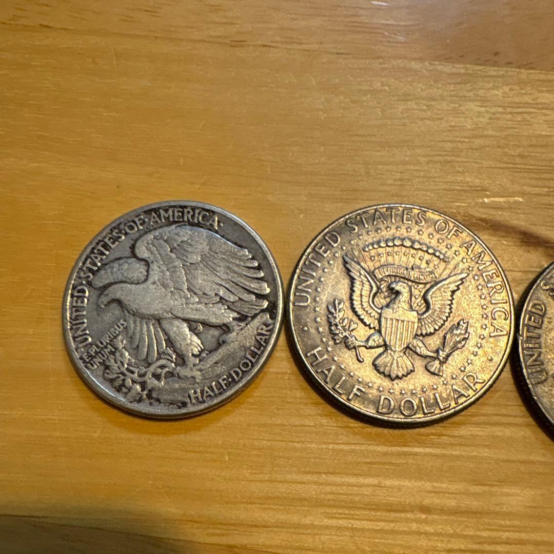 アメリカドル銀貨8種類 1943年製　ウォーキングリバティ