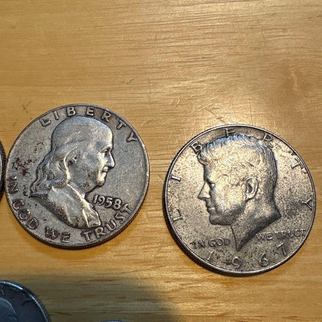 アメリカドル銀貨8種類 1943年製　ウォーキングリバティ