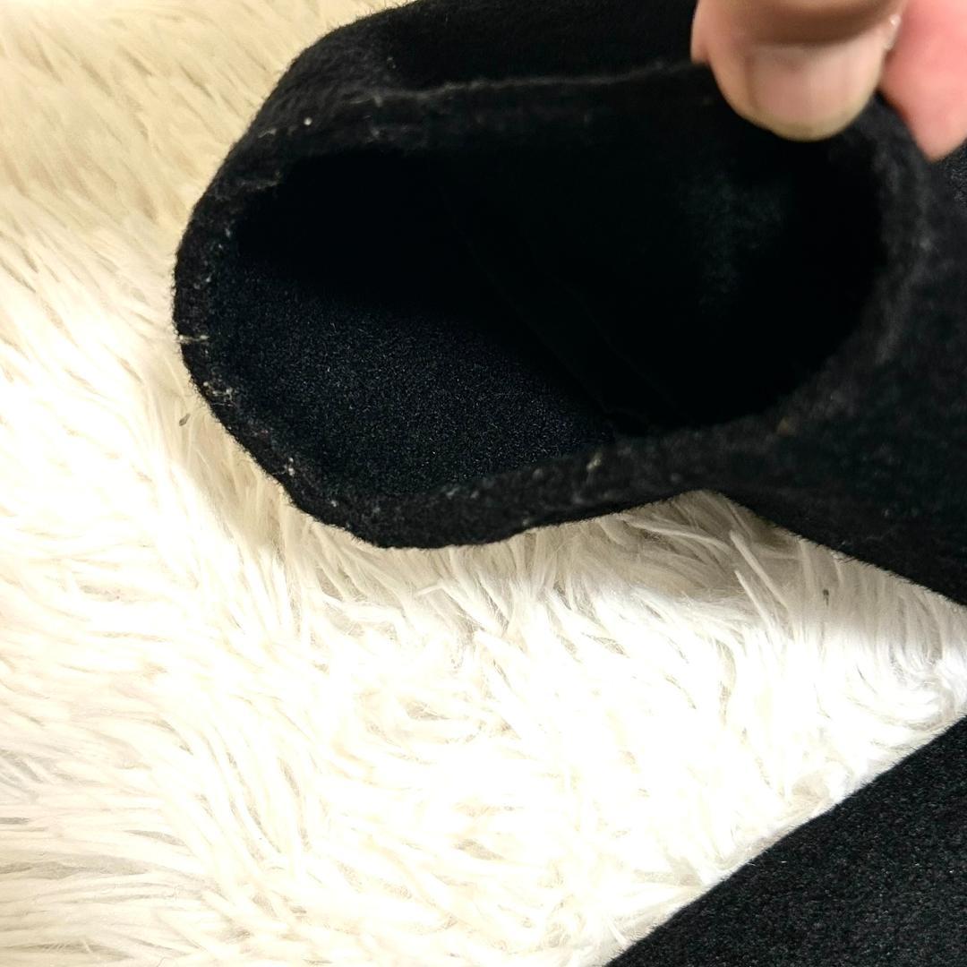 クロエ　コート　カシミヤ混　アシンメトリー　L　黒　トレンチコート　レディース