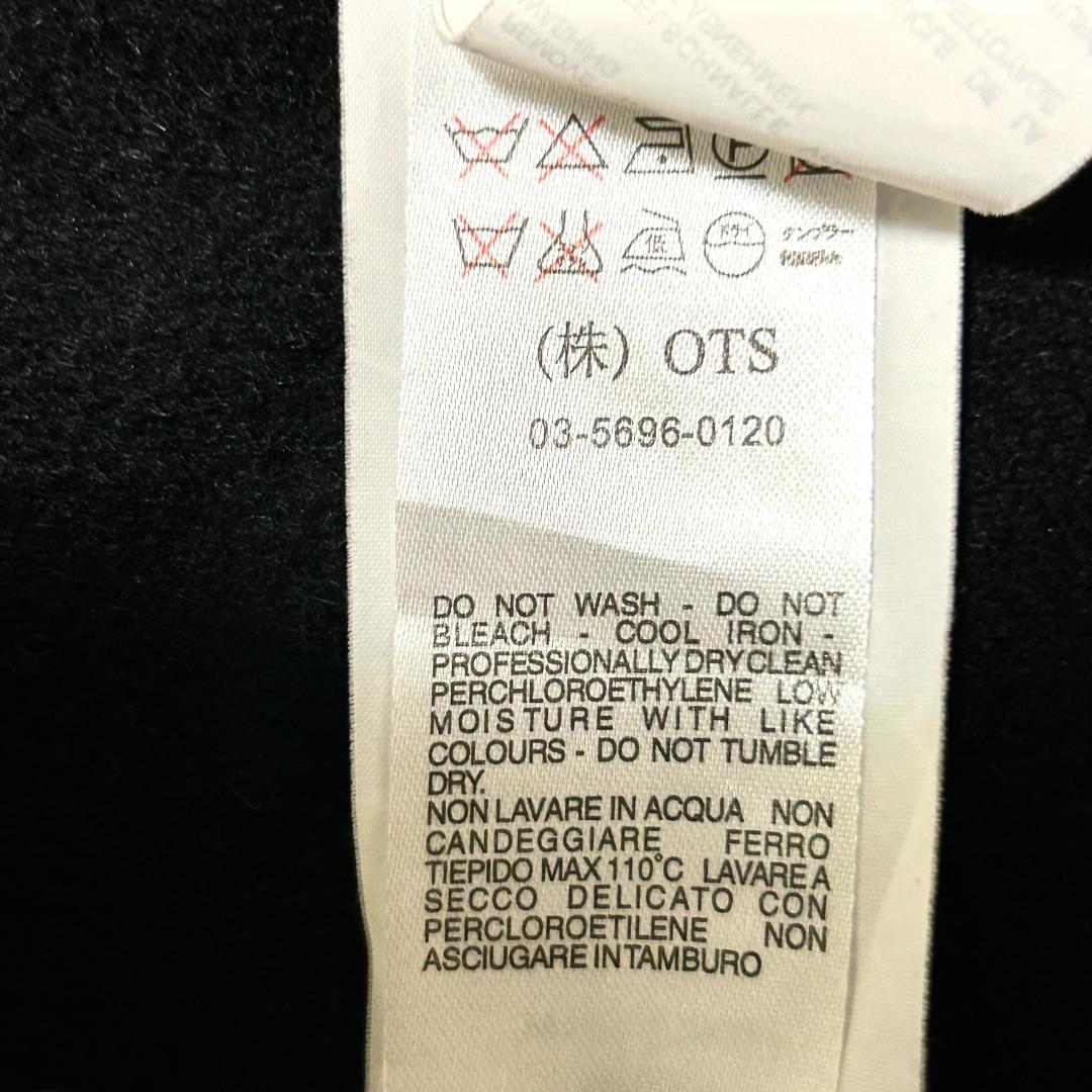 クロエ　コート　カシミヤ混　アシンメトリー　L　黒　トレンチコート　レディース