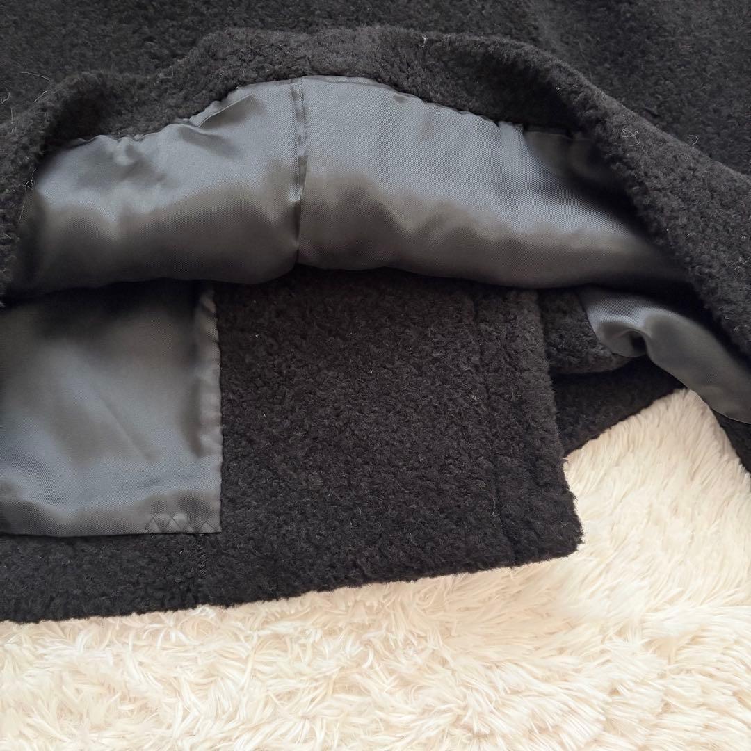 23AW✨定価4.8万✨フレームワーク　WOOLブレンドボアコート　ロングコート