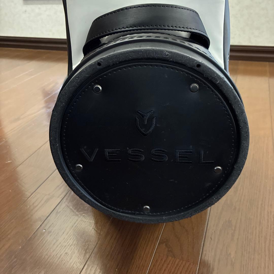 Vessel ベゼル　キャディバッグ ホワイト/ブラック