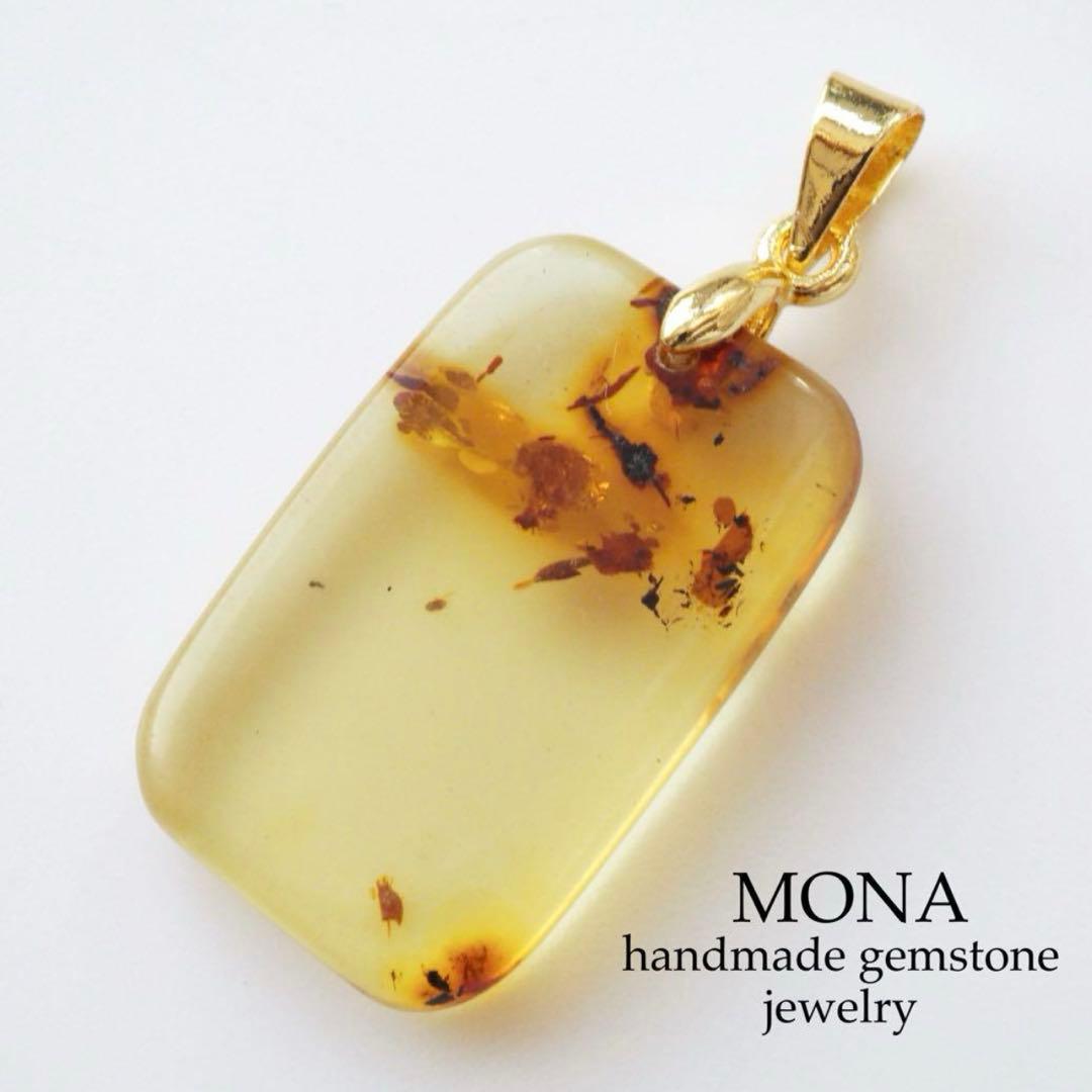 【Ruby】希少石リーフグリーンオパールの大粒ピアス/イヤリング