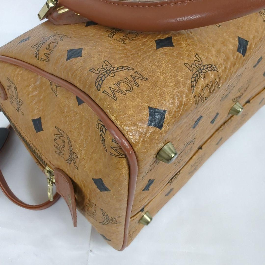 【良品】MCM エムシーエム ヴィセトス ショルダー ミニボストンバッグ