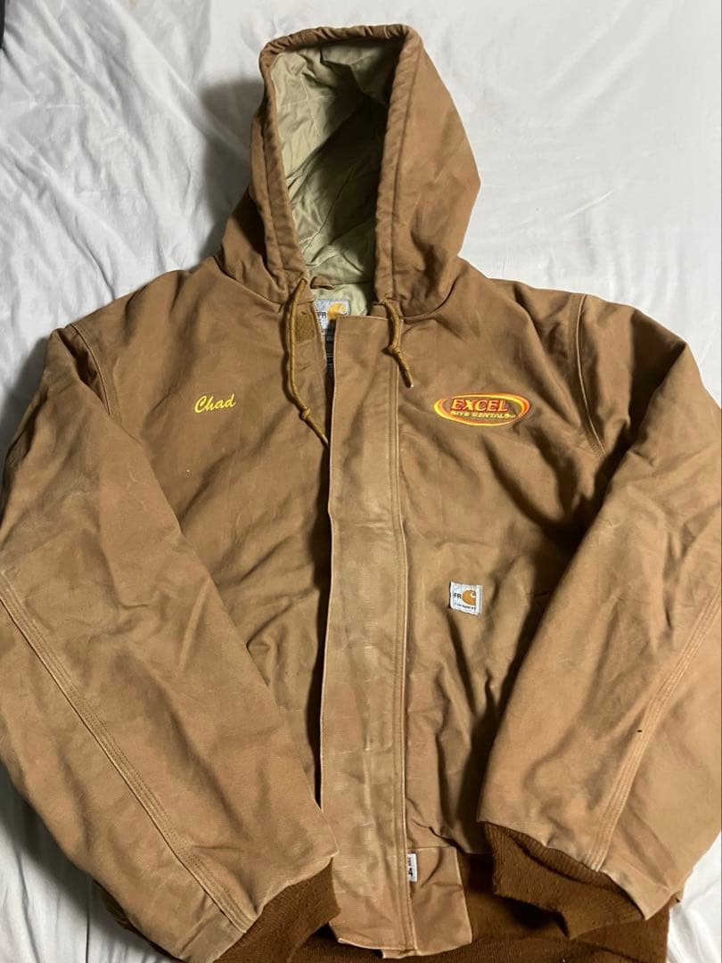 80s 90s USA製 カーハート アクティブジャケット ブラウン系