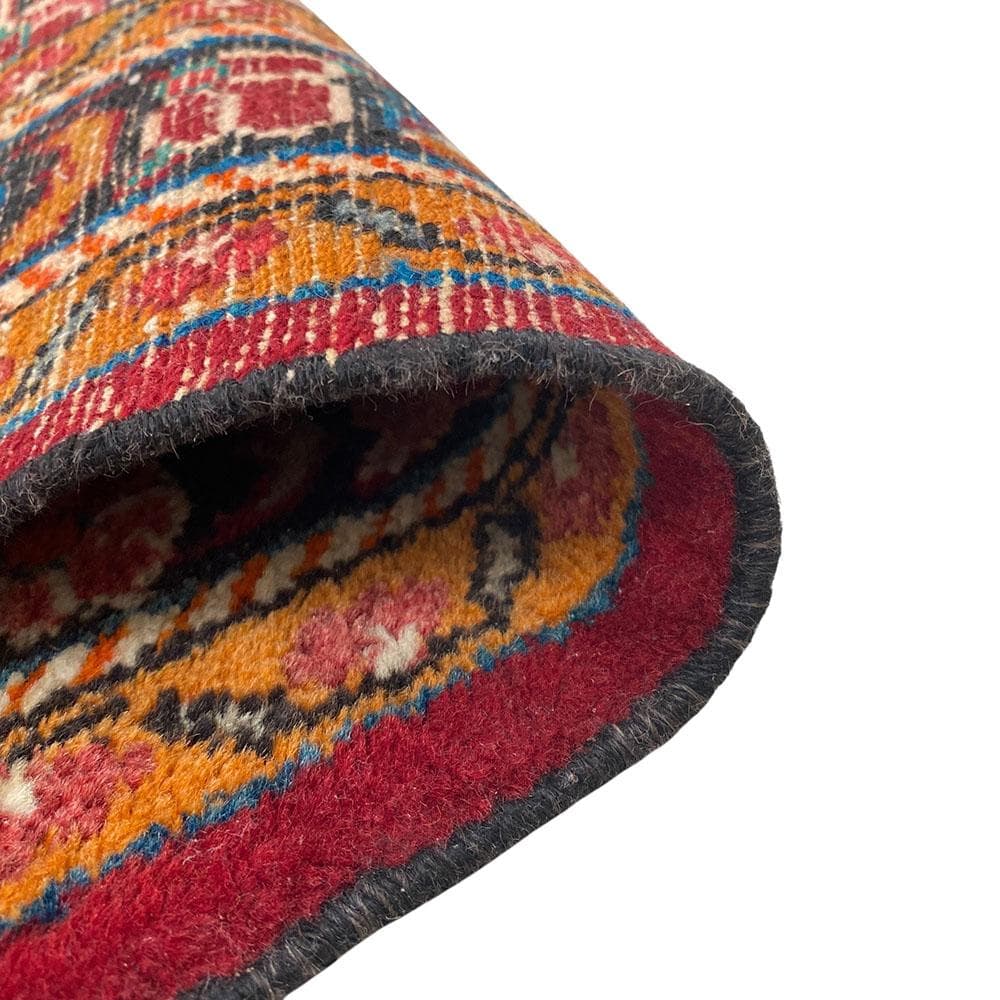 希少 ヴィンテージ 大判 ペルシャ絨毯 カシャーン ラグ 手織り オールド