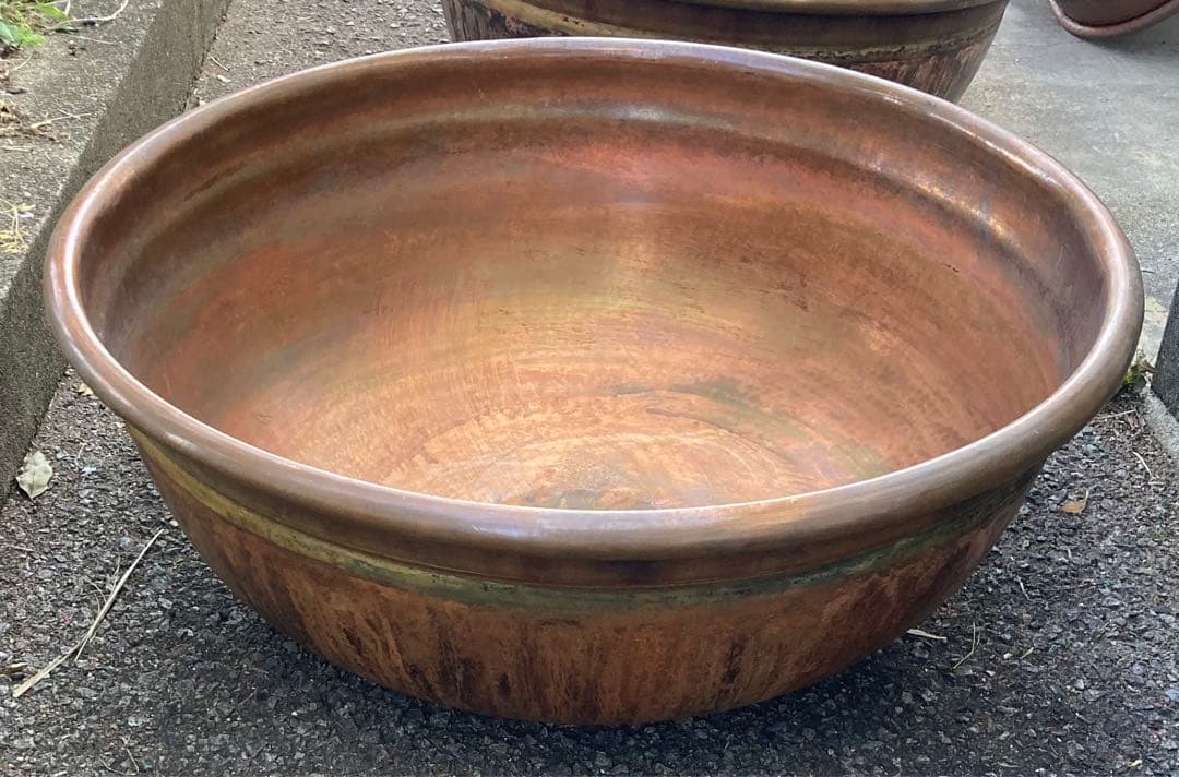 ★⭐︎業務用銅鍋 直径66cm 坊主鍋 ボーズ鍋 昭和レトロ④