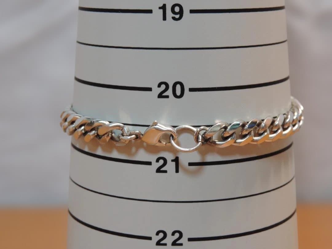 CK   プレートチェーンブレスレット　925　460K〇